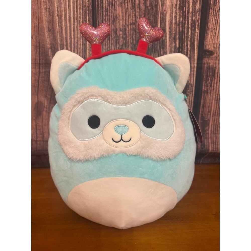 NWT Squishmallows 14" Anneli the Ferret‎ Valentine's Day Plush Toy